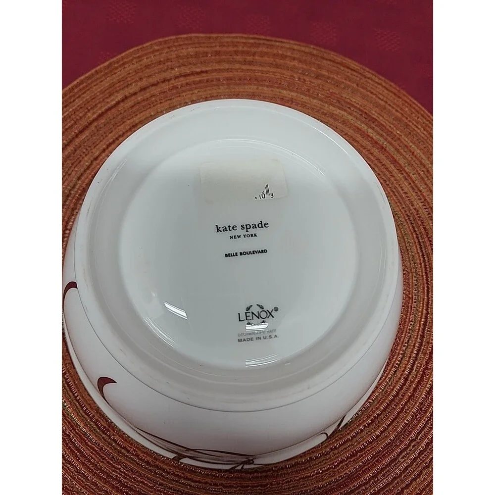 Kate Spade NewYork By Lenox Belle Boulevard Footed Serving Bowl 8.75